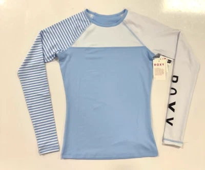 ROXY ' PROTECTOR CONTRA ERUPCIONES MANGA LARGA ' EXTRA GRANDE ' RAYAS AZUL CLARO/BLANCO ' Foto 1 de 4