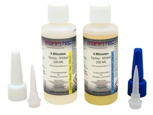 Marfitec 5-Minuten-Epoxy 200 ml (Epoxidharz 100ml, Epoxidhärter 100ml) - Bild 1 von 4
