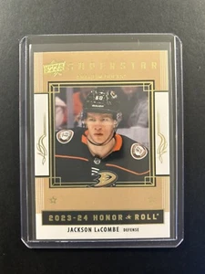 Jackson LaCombe 2023-24 Upper Deck Series 2 Honor Roll #HR42 Anaheim Ducks - Picture 1 of 2
