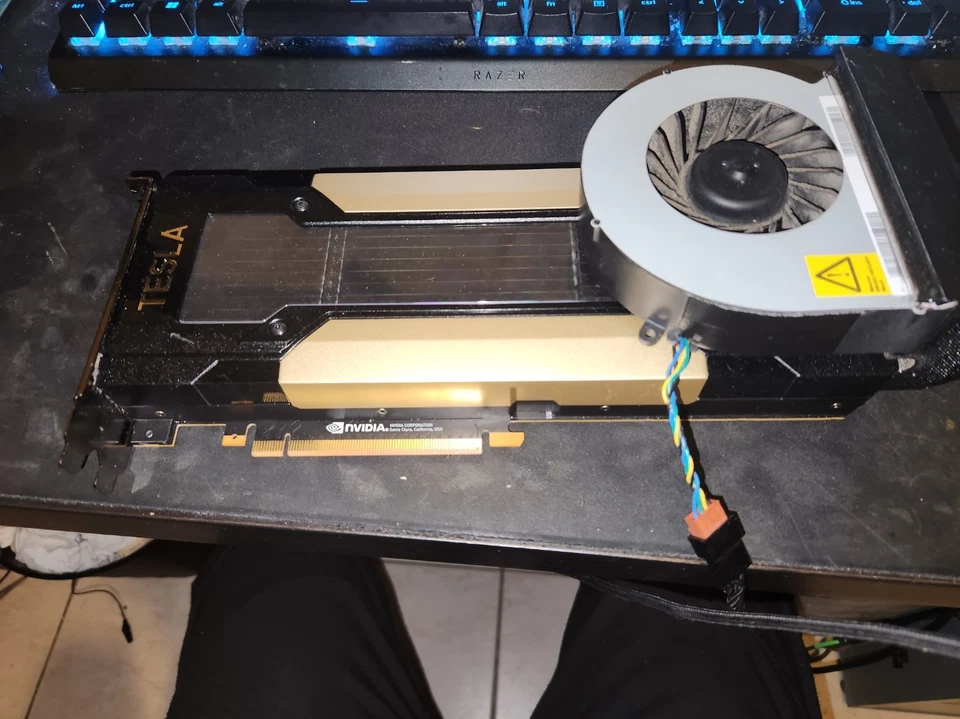 NVIDIA Tesla V100 PCIE 16GB HMB2 GPU Graphics Accelerator Card with fan - image 1 of 1