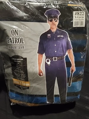 Traje de policía de oficial de policía de patrulla para ti mismo disfraz de Halloween para adulto Foto 1 de 3