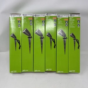 Commercial Electric Line Voltage Bronze LED Landscape Flood Light w/ Spike (6PK) - Picture 1 of 3