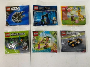 6 Posten LEGO MIX Polybeutel: Star Wars, Minecraft, Speed, Disney, Creator, Harry, - Bild 1 von 10