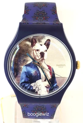 SWATCH, ШВЕЙЦАРСКИЙ СДЕЛАНО, СЭР СОБАКА ЧАСЫ, SU0N120 НОВЫЙ В КОРОБКЕ - Изображение 1 из 4