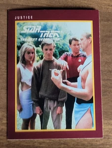 1991 Impel Star Trek 25th Anniversary Trading Card #16 Justice - Picture 1 of 2