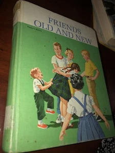 Friends Old and New Vintage Reader 1963 Nancy Susan Jack Bob Learning to Read   - Picture 1 of 17