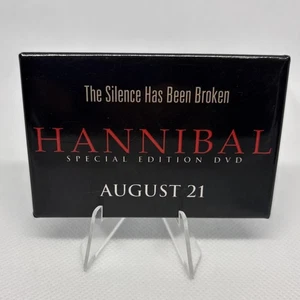 Spilla pulsante promozionale Hannibal Movie edizione speciale uscita DVD promozionale 2001 vintage - Foto 1 di 2