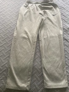 NIKE DRI-FIT GRAY ATHLETIC DRAWSTRING STRAIGHT LEG PANTS ADULT SIZE S - Picture 1 of 6
