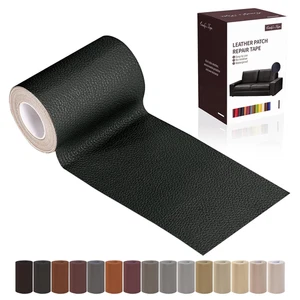 Leder Reparatur Flicken Band, schwarz 3 x 61 Zoll selbstklebend Leder Reparatur Set - Bild 1 von 12