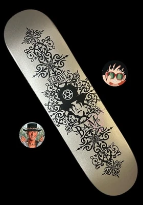 RARE SIGNED Bam Margera Gothic OG Element Skateboard Deck 2003 Heartagram NEW - image 1 of 4