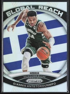 Giannis Antetokounmpo 2023-24 Panini Prizm Global Reach Prizms plata #4 - Imagen 1 de 2