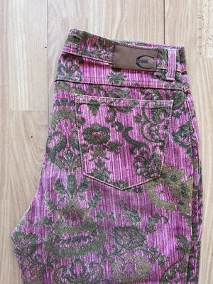 00s Just Cavalli rare Jeans vintage Tg. USA28 IT32 – Made in Italy, rosa e oro - Imagen 1 de 4