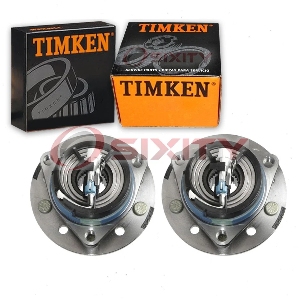 Conjunto de buje de cojinete de rueda delantera Timken de 2 piezas para Pontiac Grand Am kx 1999-2005 Foto 1 de 4