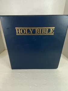 Holy Bible Pulpit Edition Ring Binder - Picture 1 of 11