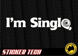 IM SINGLE TURBO STICKER DECAL SUITS SUPRA NISSAN RB20 RB25 SR20 EJ20 DIESEL 4WD - Picture 1 of 2
