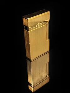 S.T. Dupont Gold Plated L2 Pocket Lighter - Picture 1 of 13