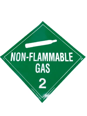 LABELMASTER NON-FLAMMABLE GAS PLACARD