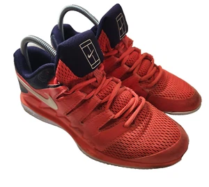 Nike Air Zoom Mens Shoes Sneakers Vapor X HC AA8030-600 Crimson White Size 8 - Picture 1 of 8