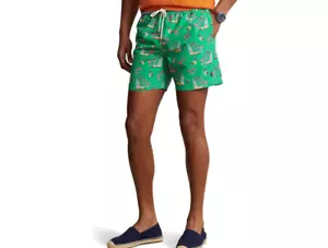 Polo Ralph Lauren Men Traveler Swim Trunk Coconut Flamingos Multi Size S 1644 - Picture 1 of 6