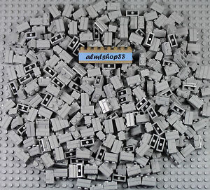 LEGO - 1x2 Masonry Bricks Light Bluish Gray Bulk Lot Castle Wall Blocks 98283