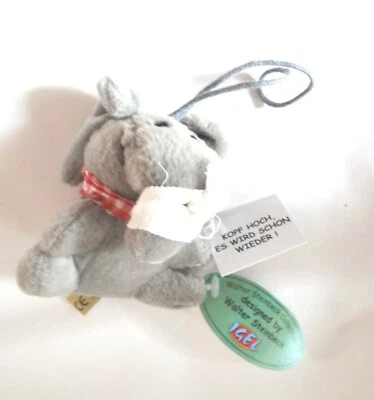 W.STEINBECK W. Steinbeck Elefant Plüsch Anhänger " Kopf Hoch Es Wird Schon Wieder !