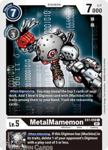 Tarjeta Digimon EX1-050 MetalMamemon común como nueva - Imagen 1 de 1