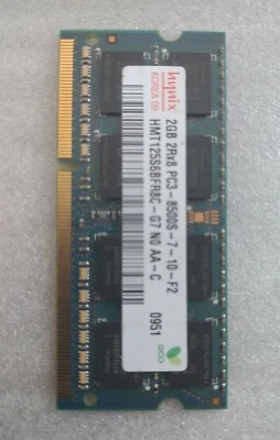 Hynix 2GB 2Rx8 PC3-8500S-7-10-F2 DDR3 1066 MHz  HMT125S6BFR8C-G7 Ram Memory Used - Image 1 of 4
