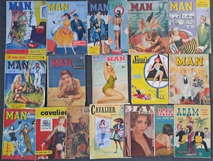 17 Australian Man & Other Magazines: 1944 - 1968 - Mostly 1950's Classic Covers - Foto 1 di 1