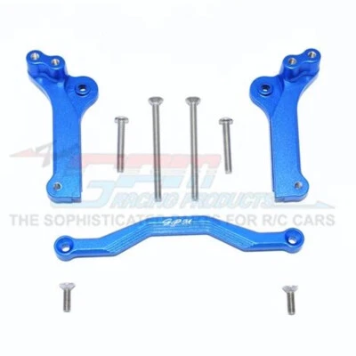 GPM Racing Aluminum Rear Shock Mount (9Pcs) Set Blue : Maxx - Image 1 of 4