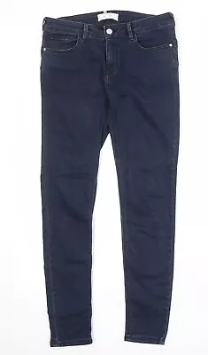 Mango Womens Blue Cotton Blend Skinny Jeans Size 10 - Image 1 of 4
