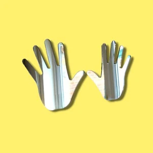 Pair of Hands Shaped Acrylic Mirrors - Various Sizes - Picture 1 of 2