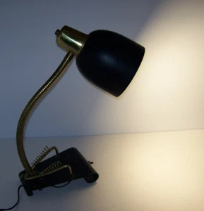 Vintage MID CENTURY MODERN Goose Neck Desk Table Lamp, Industrial Lamp Steampunk - Picture 1 of 24