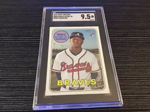 2018 Topps Heritage Error Variation Ronald Acuna Jr RC #580 SGC 9.5 - Bild 1 von 3
