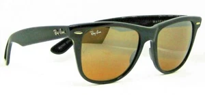 Ray-Ban USA NOS Vintage B&L Wayfarer II W0758 TGM B-15 Ebony NewInBox Sunglasses - Picture 1 of 14