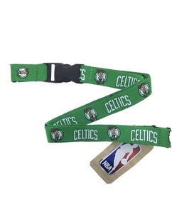 NBA Boston Celtics Team Lanyard, Yellow with Clip - Picture 1 of 3