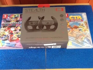 Nintendo Switch Games ( Mario kart 8 deluxe )(2 wheels) (Crash Team Racing) - Picture 1 of 12