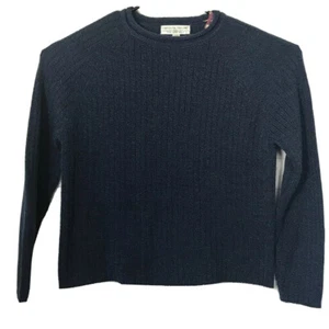 Carolyn Taylor Damen Cropped Pullover dunkelblau Rollkragen Langarm Strick - Bild 1 von 8