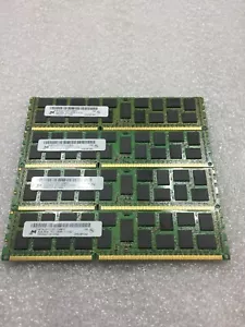 32GB MIRCON CRUCIAL 4x 8GB 2RX4 PC3-12800R MT36JSF1G72PZ SERVER RAM FREE S/H - Picture 1 of 4