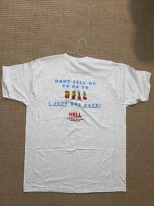 Vintage 90s Dont Tell Me To Go To Hell Grand Cayman T-shirt | Size XXL 1995 - Picture 1 of 4