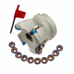 1 x Fresadora facial de carburo CNC EMRW 6R63-22 4 flautas 63 mm + 10 piezas RPMT1204MOE - Imagen 1 de 8