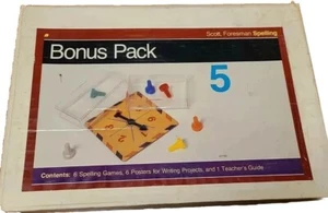 1984 Scott Foresman Teachers Bonus Pack Spelling Games Posters Booklet Vintage - Picture 1 of 6