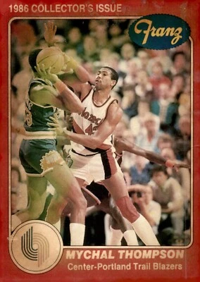 1985-86 Trail Blazers Franz/Star #11 Mychal Thompson - Image 1 of 2