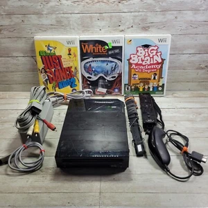Nintendo Wii Bundle W/ 3 Games & One Controller Tested & Working Free Shipping - Picture 1 of 11