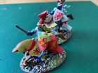 28mm Bretonnian / Medieval Knights x 2 Painted for Skirmish Games