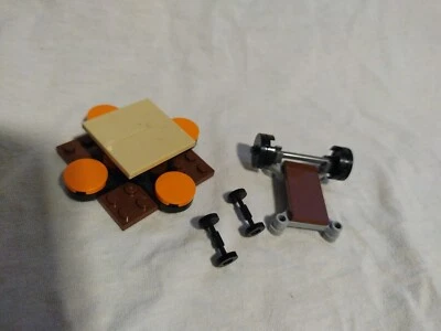 Lego Prison Bench Weights Table Fodder City Fun Dumbbells Gym Exercise - Image 1 of 2