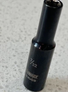 Dewalt 7/32 Deep Socket Black Chrome 1/4 Drive 6-pt New - Picture 1 of 6