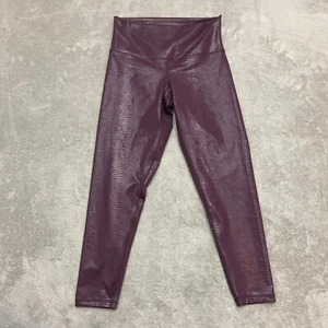 DYI Define Your Inspiration Women Purple Metallic Textured Leggings Large - Picture 1 of 9