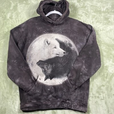 Sudadera con Capucha The Mountain Pullover Talla L Gris Tie Dye Wolves Por Michael Mcgloin 2014 Foto 1 de 4