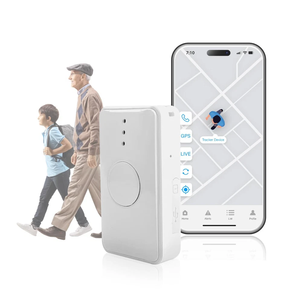 4G Personal GPS Tracker Kids Elderly Portable Geo-Fence SOS Alarm System - Image 1 of 4