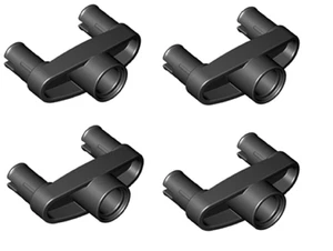 LEGO Technic Technik 4 schwarze Verbinder Connector 3L mit Pins + Achsloch 15461 - Bild 1 von 1